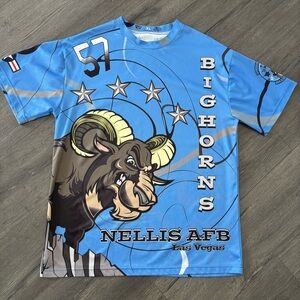 USAF Nellis Air Force Base Jersey Big Horns 57th Amxs Versatility Las Vegas XL